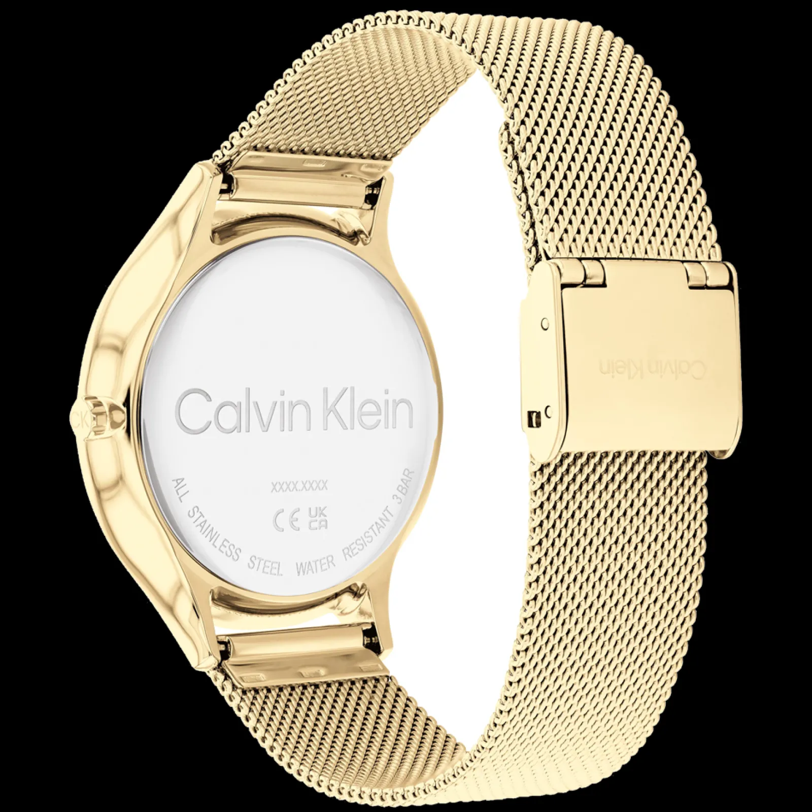 Aco E Dourado Em Malha Milanesa-Calvin Klein Watches New