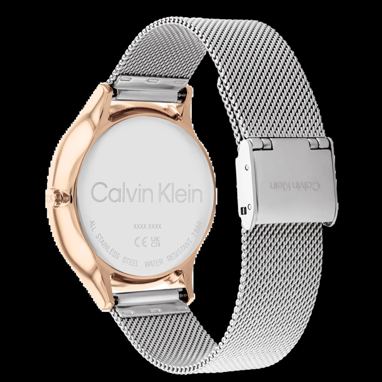 Aco E Dourado Rosa Em Malha Milanesa-Calvin Klein Watches Best Sale