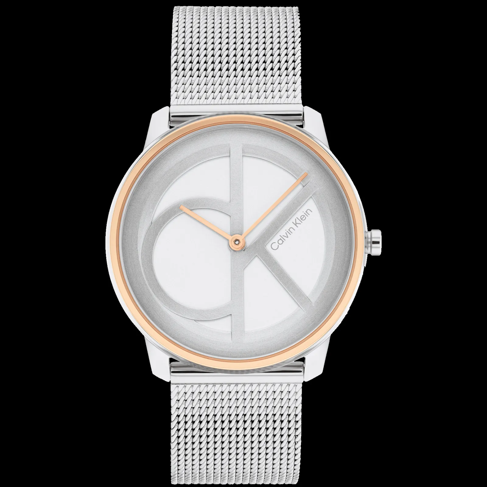 Aco E Dourado Rosa Em Malha Milanesa-Calvin Klein Watches Clearance