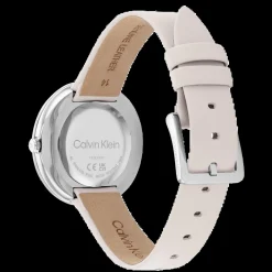 Aco E Dourado Rosa Em Pele Bege-Calvin Klein Watches Hot