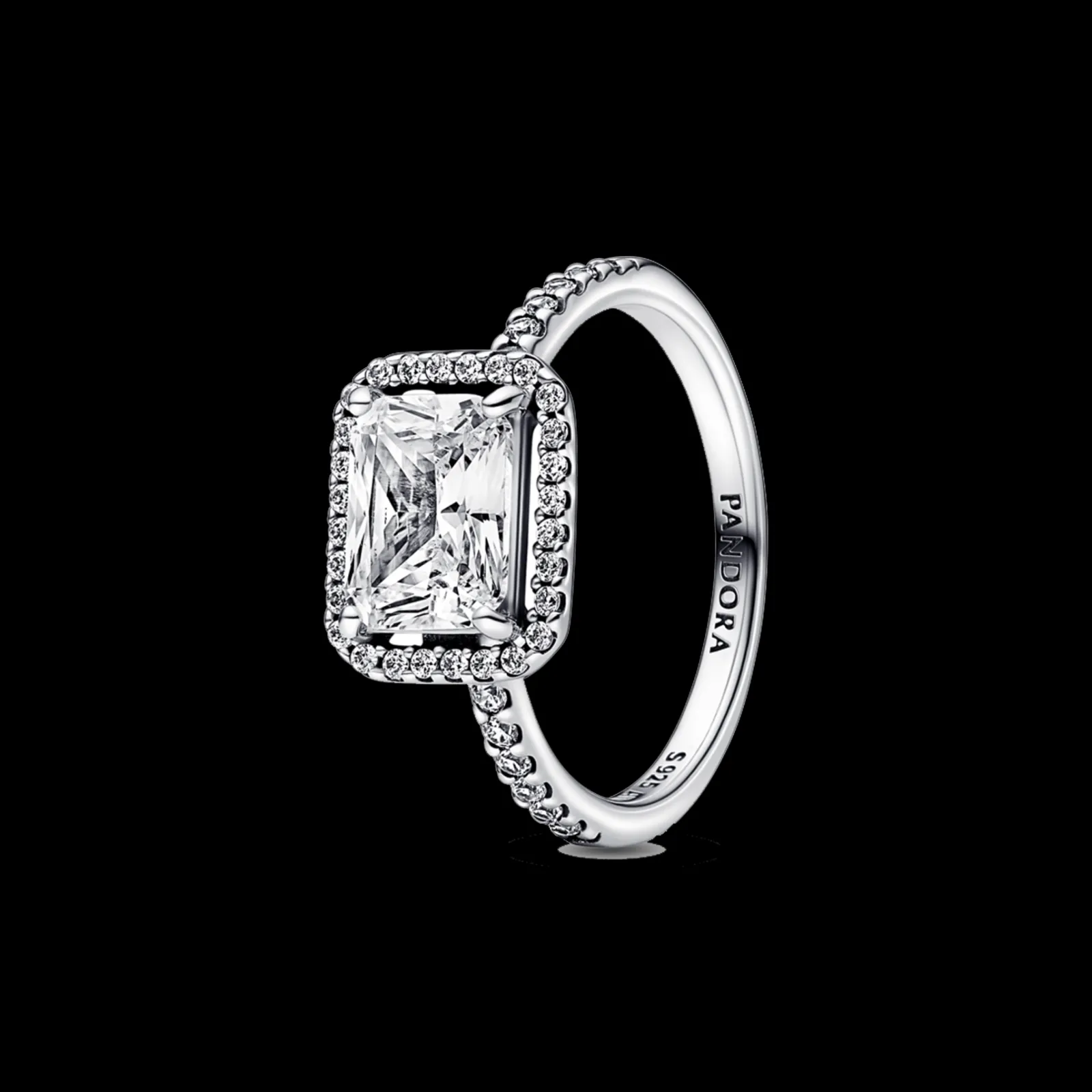 Anel Com Zirconia Cubica-Pandora Best Sale
