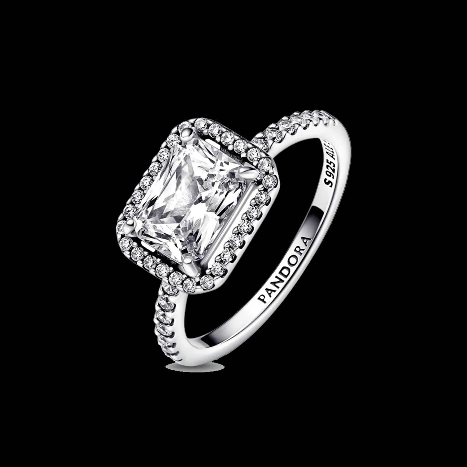 Anel Com Zirconia Cubica-Pandora Best Sale