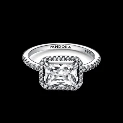 Anel Com Zirconia Cubica-Pandora Best Sale