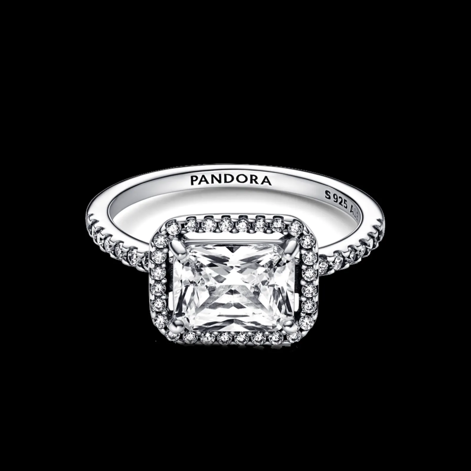 Anel Com Zirconia Cubica-Pandora Best Sale