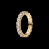 Anel Dourado Com Zirconias-Pandora Sale