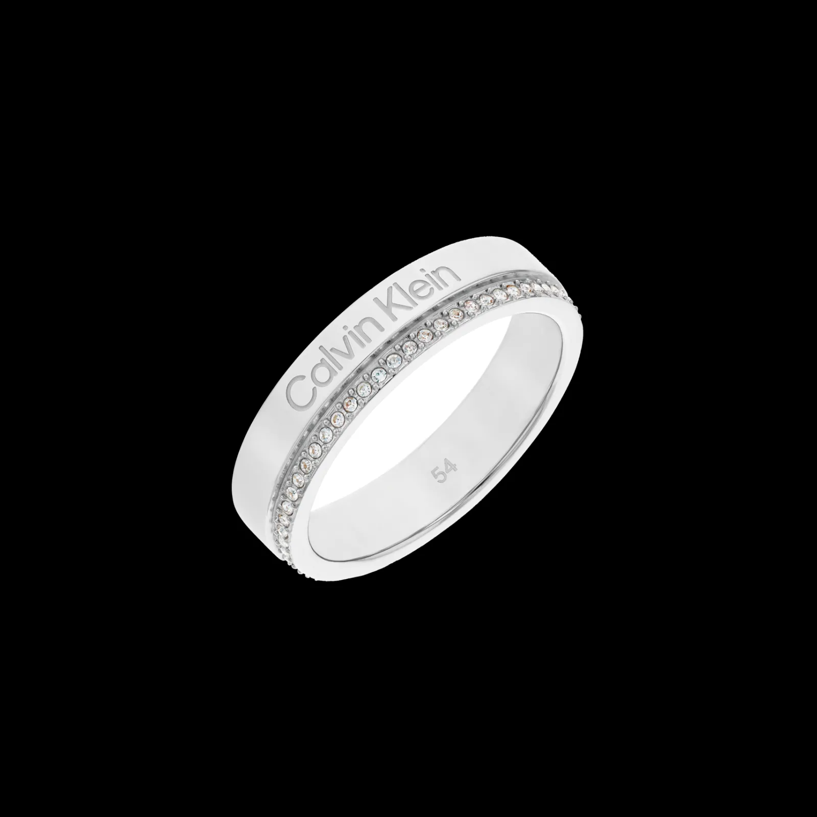 Anel Em Aco Com Cristais-Calvin Klein Jewelry Fashion