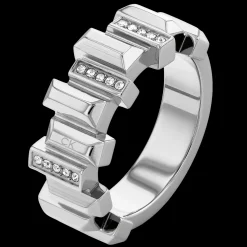Anel Em Aco Com Cristais-Calvin Klein Jewelry Cheap