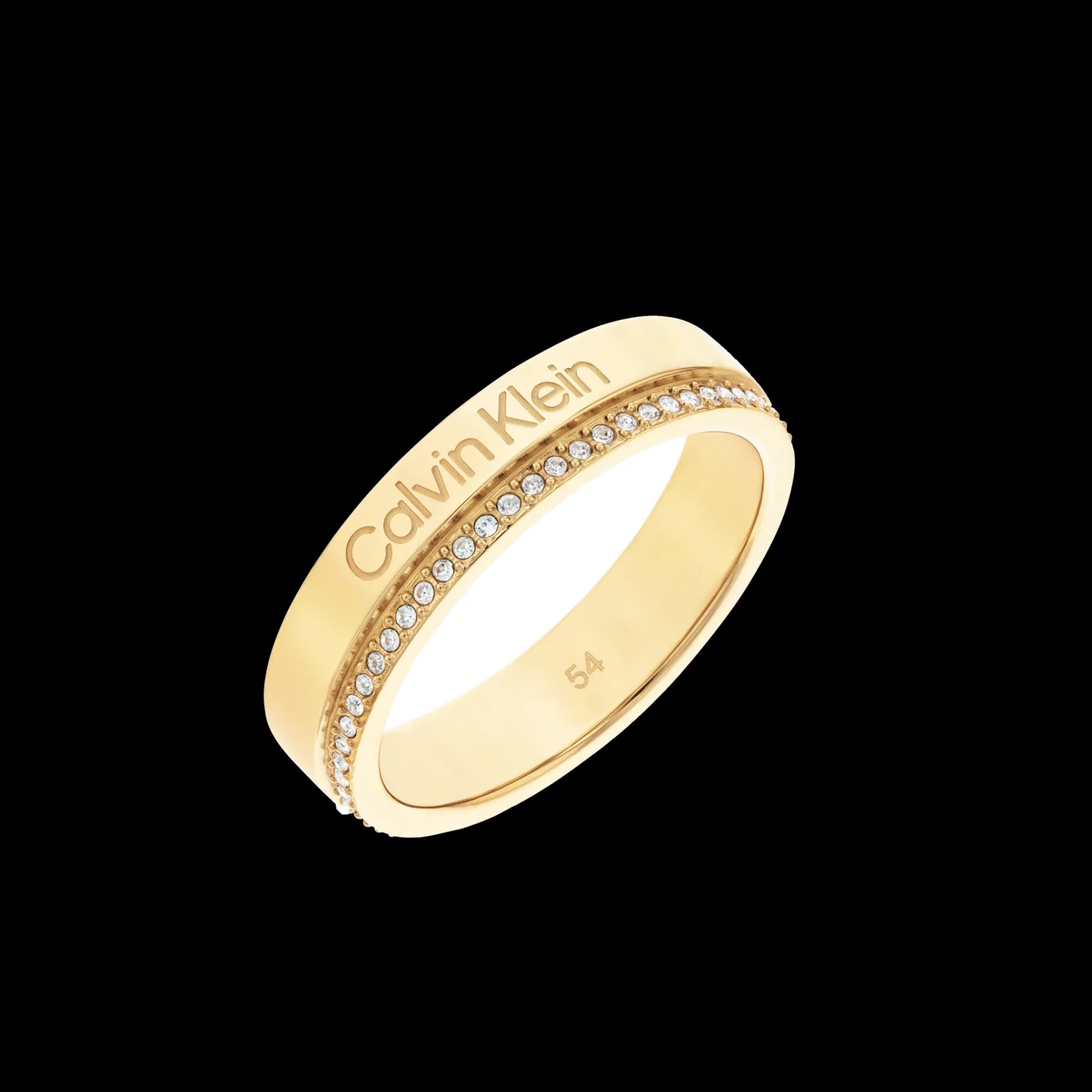 Anel Em Dourado Com Cristais-Calvin Klein Jewelry Cheap