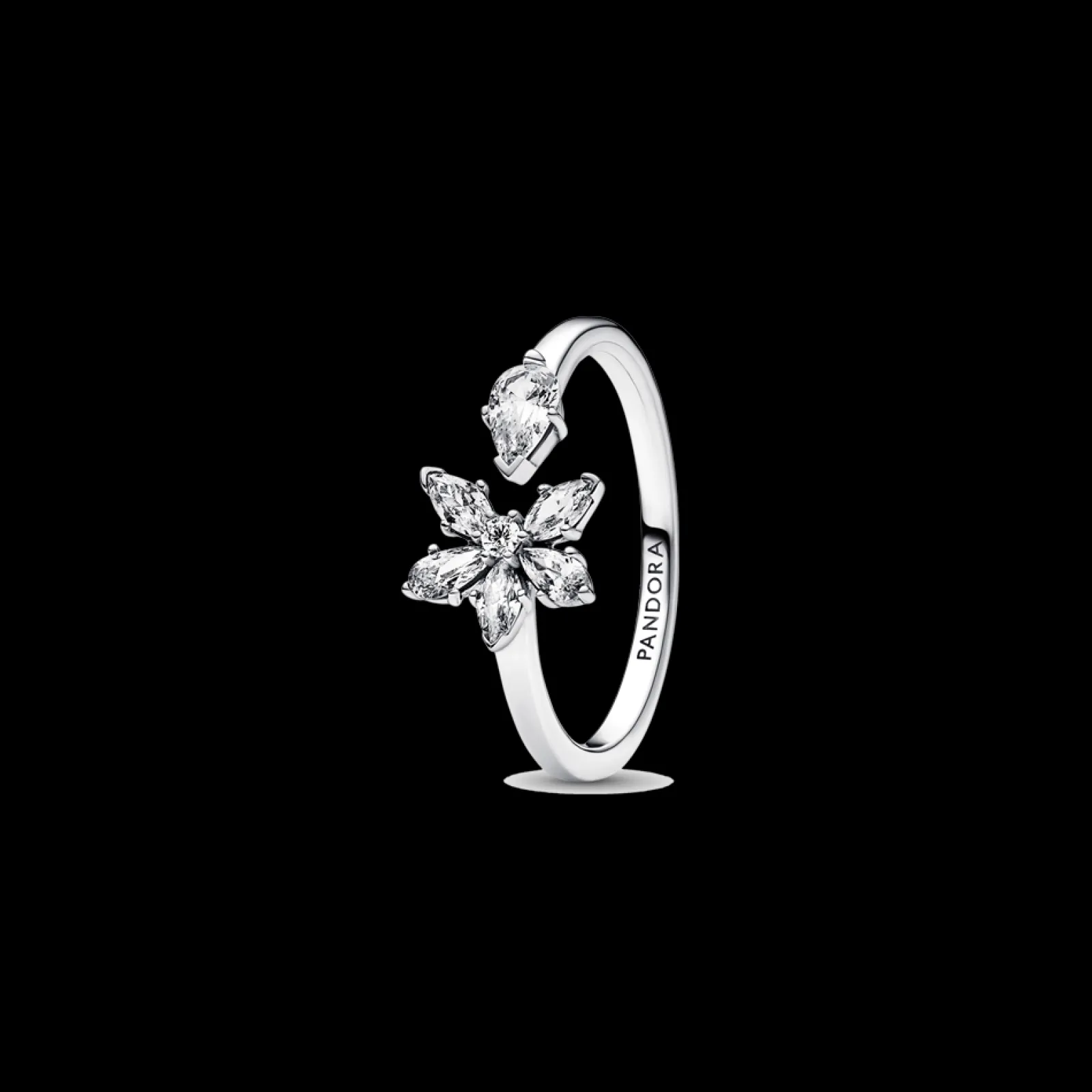 Anel Herbarium Cluster Com Zirconias-Pandora Shop