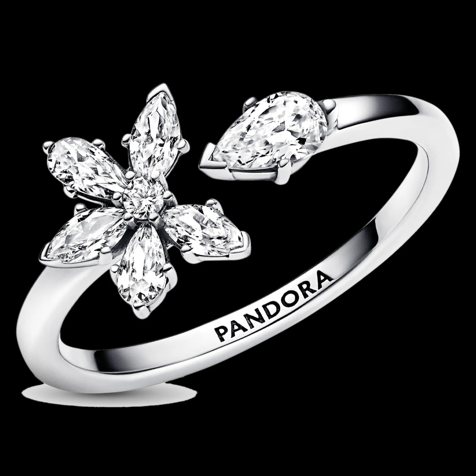 Anel Herbarium Cluster Com Zirconias-Pandora Shop