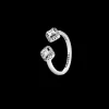 Anel Square Sparkle Open-Pandora Outlet