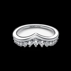Anel Wishbone Com Zirconias-Pandora Sale