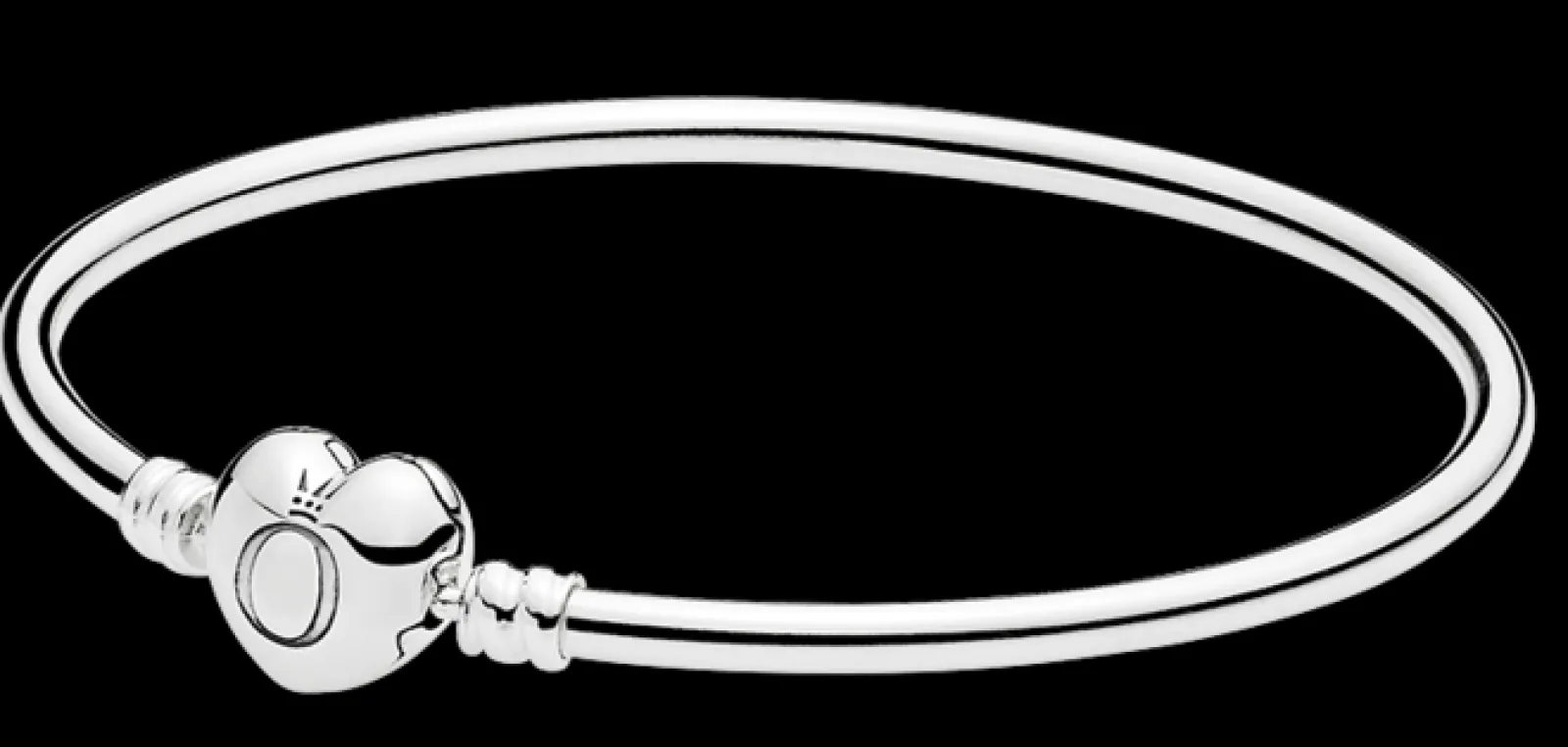 Bangle Com Fecho Coracao-Pandora Cheap