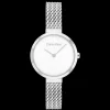 Branco E Aco Em Malha Milanesa-Calvin Klein Watches Cheap