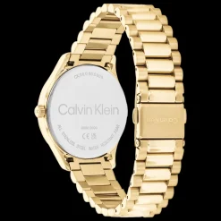 Branco E Dourado Em Aco-Calvin Klein Watches Fashion