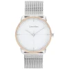Branco E Dourado Rosa Em Malha Milanesa-Calvin Klein Watches Store