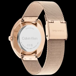 Branco E Dourado Rosa Em Malha Milanesa-Calvin Klein Watches Store