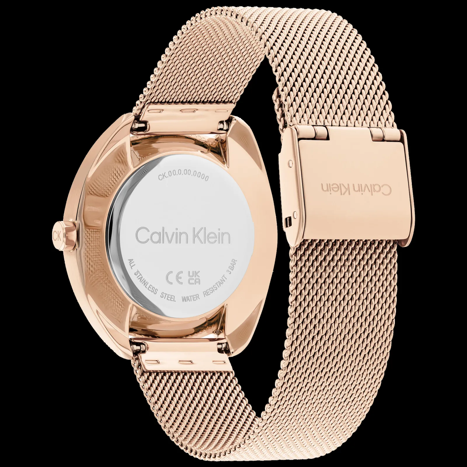 Branco E Dourado Rosa Em Malha Milanesa-Calvin Klein Watches Store