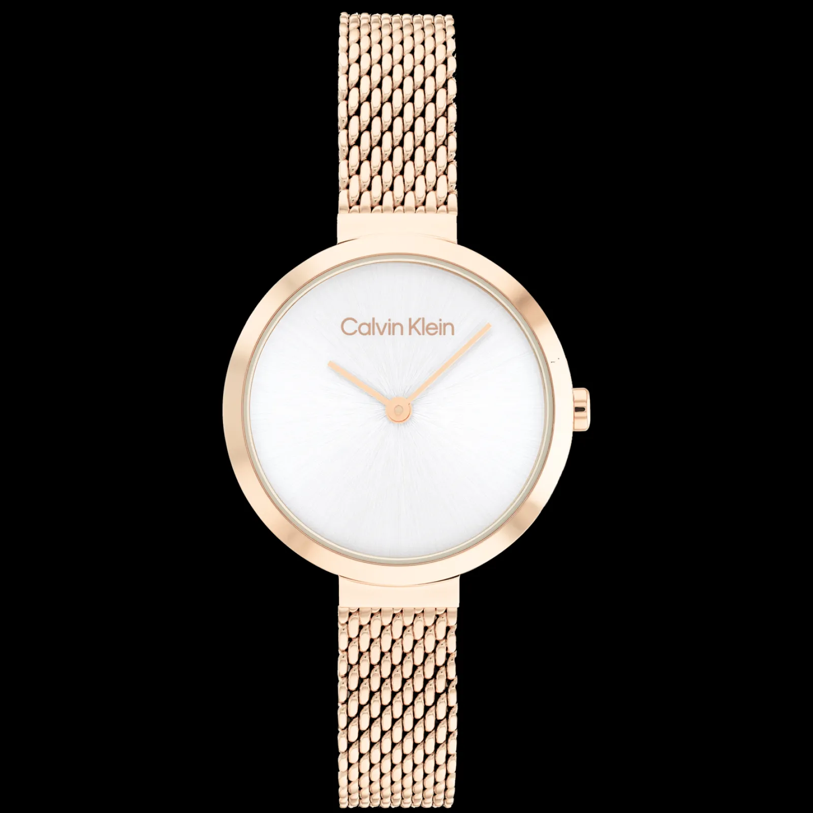 Branco E Dourado Rosa Em Malha Milanesa-Calvin Klein Watches Outlet