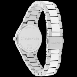 Branco E Prateado Em Aco-Calvin Klein Watches New