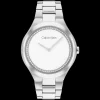 Branco E Prateado Em Aco Com Cristais-Calvin Klein Watches Best Sale