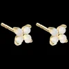 Brincos Alba Flor Dourados-Itemporality Shop