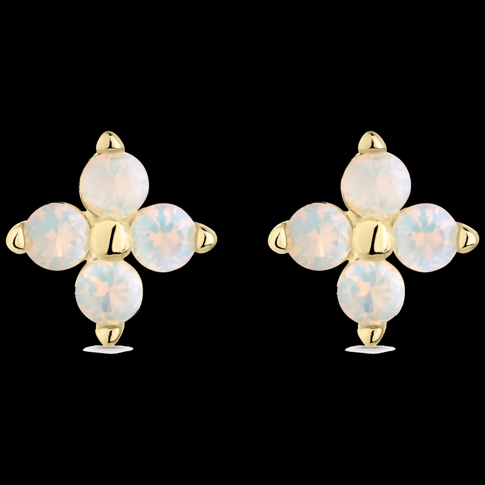Brincos Alba Flor Dourados-Itemporality Shop