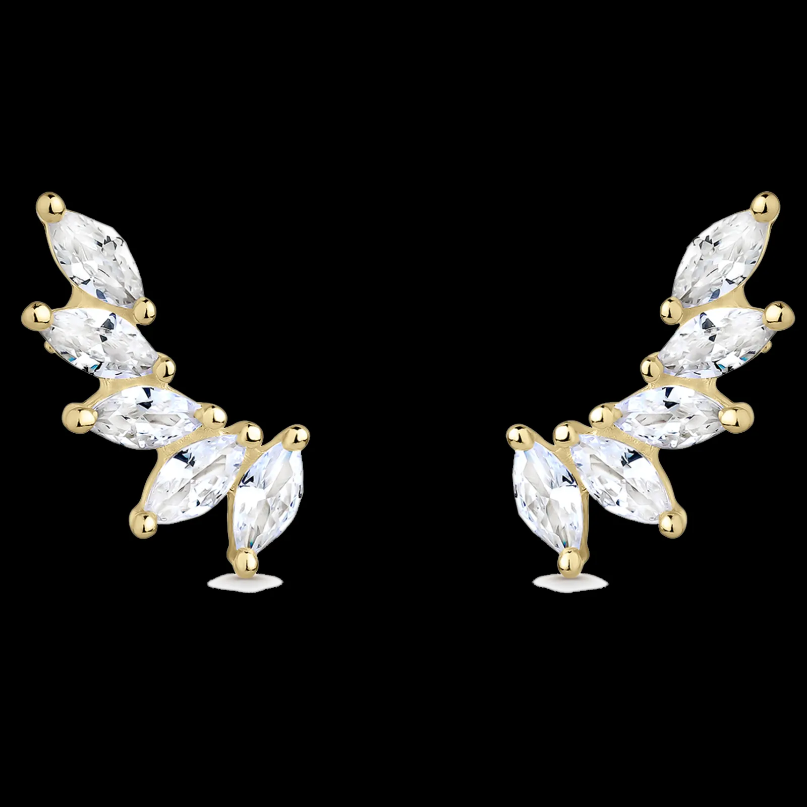 Brincos Alba Folhas Dourados-Itemporality Online