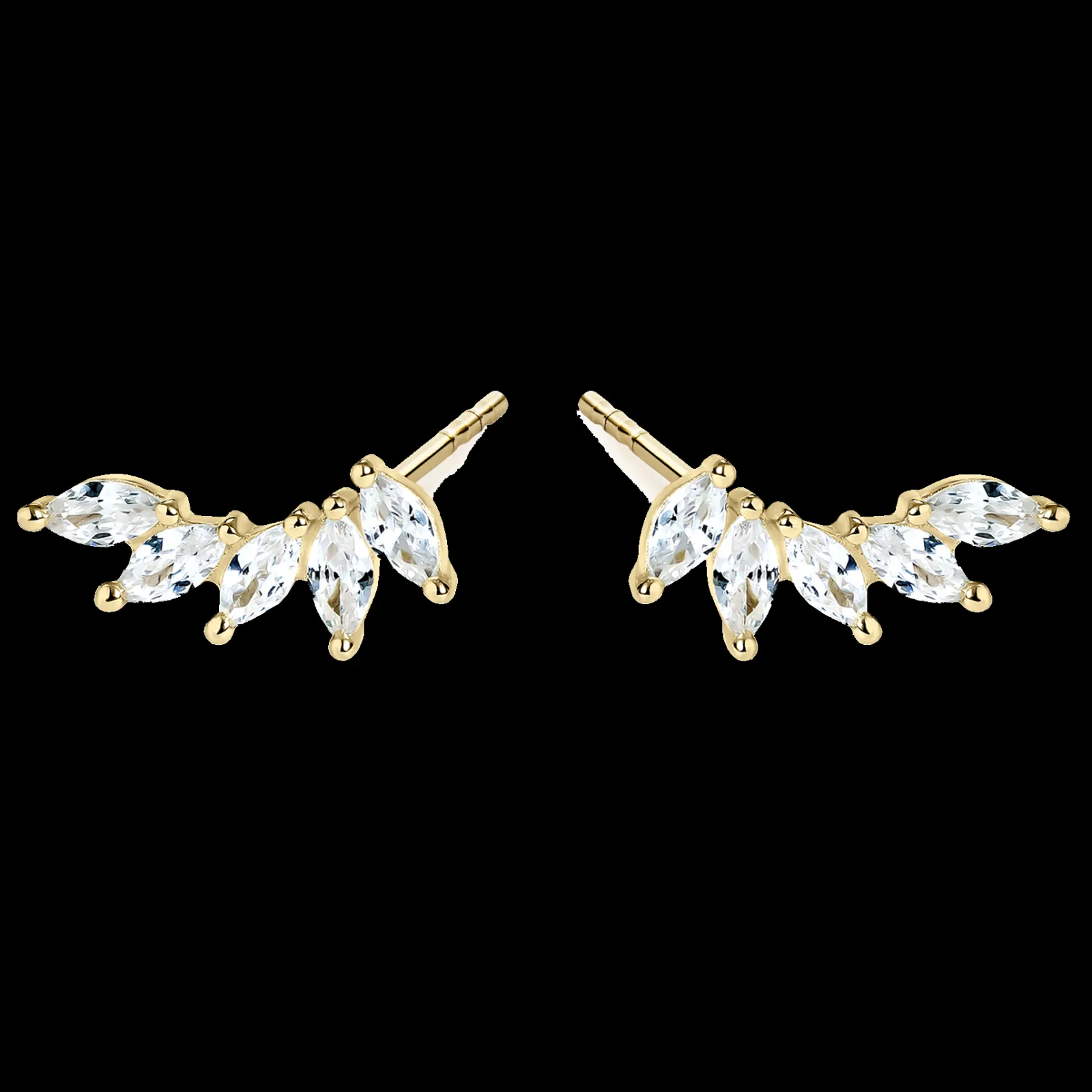 Brincos Alba Folhas Dourados-Itemporality Online