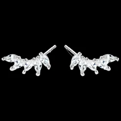 Brincos Alba Folhas Prateados-Itemporality Outlet