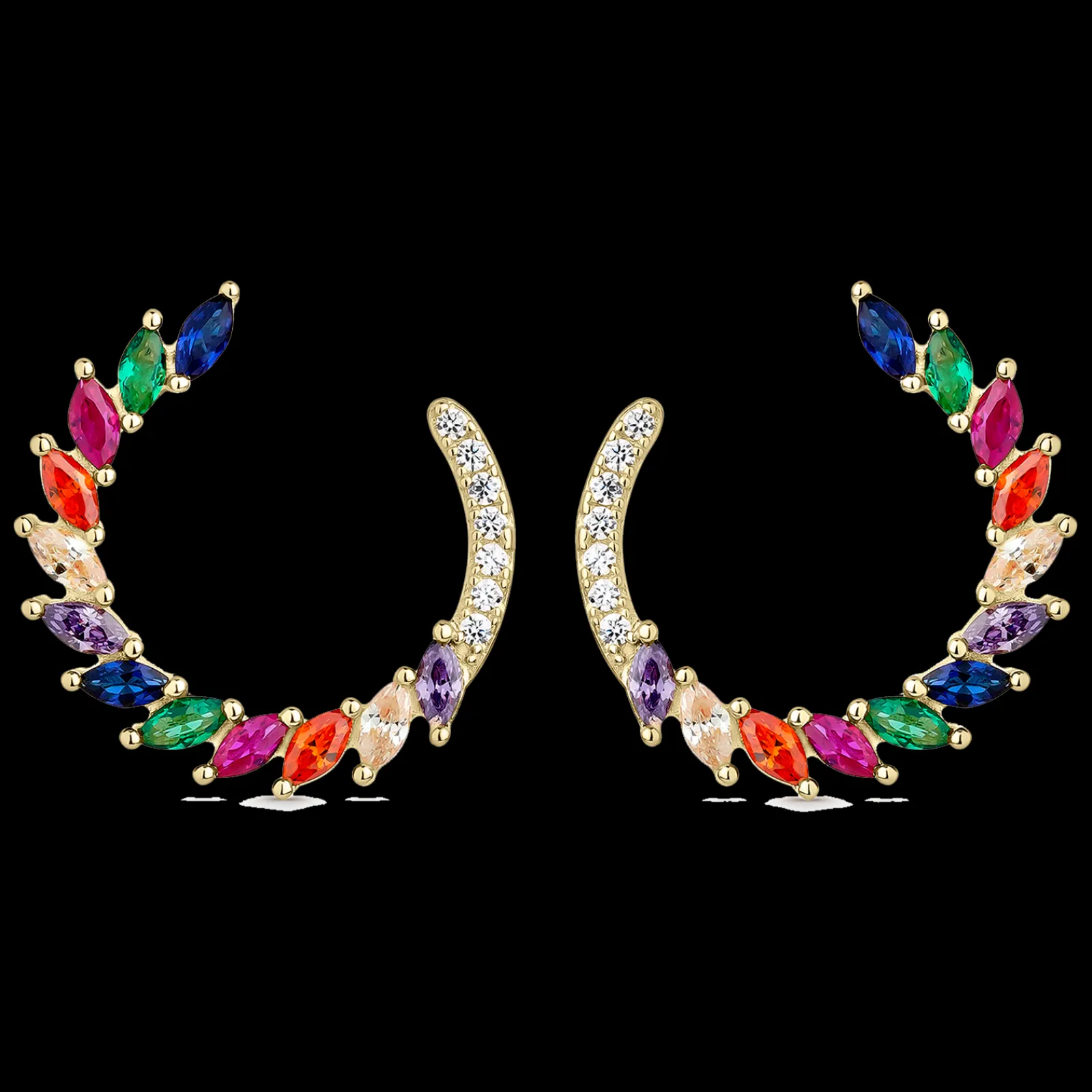 Brincos Alba Multicolor-Itemporality Hot