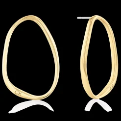 Brincos Argola Dourado-Calvin Klein Jewelry Fashion