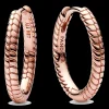 Brincos Argola Dourado Rosa-Pandora Best