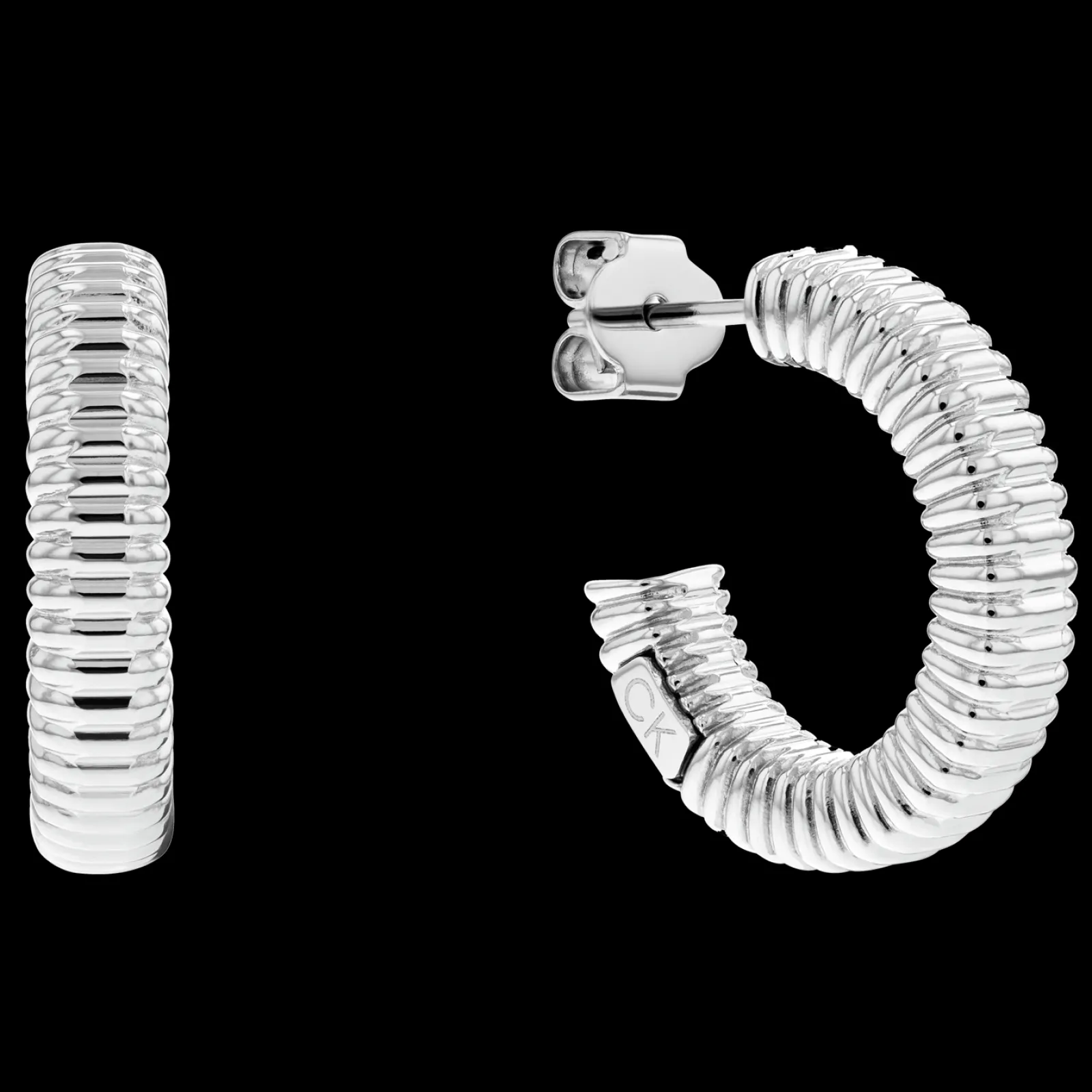 Brincos Argola Em Aco-Calvin Klein Jewelry Fashion