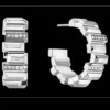 Brincos Argola Em Aco Com Cristais-Calvin Klein Jewelry Clearance