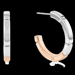 Brincos Argola Em Aco E Dourado Rosa-Calvin Klein Jewelry Flash Sale