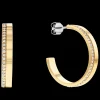 Brincos Argola Em Dourado Com Cristais-Calvin Klein Jewelry Clearance