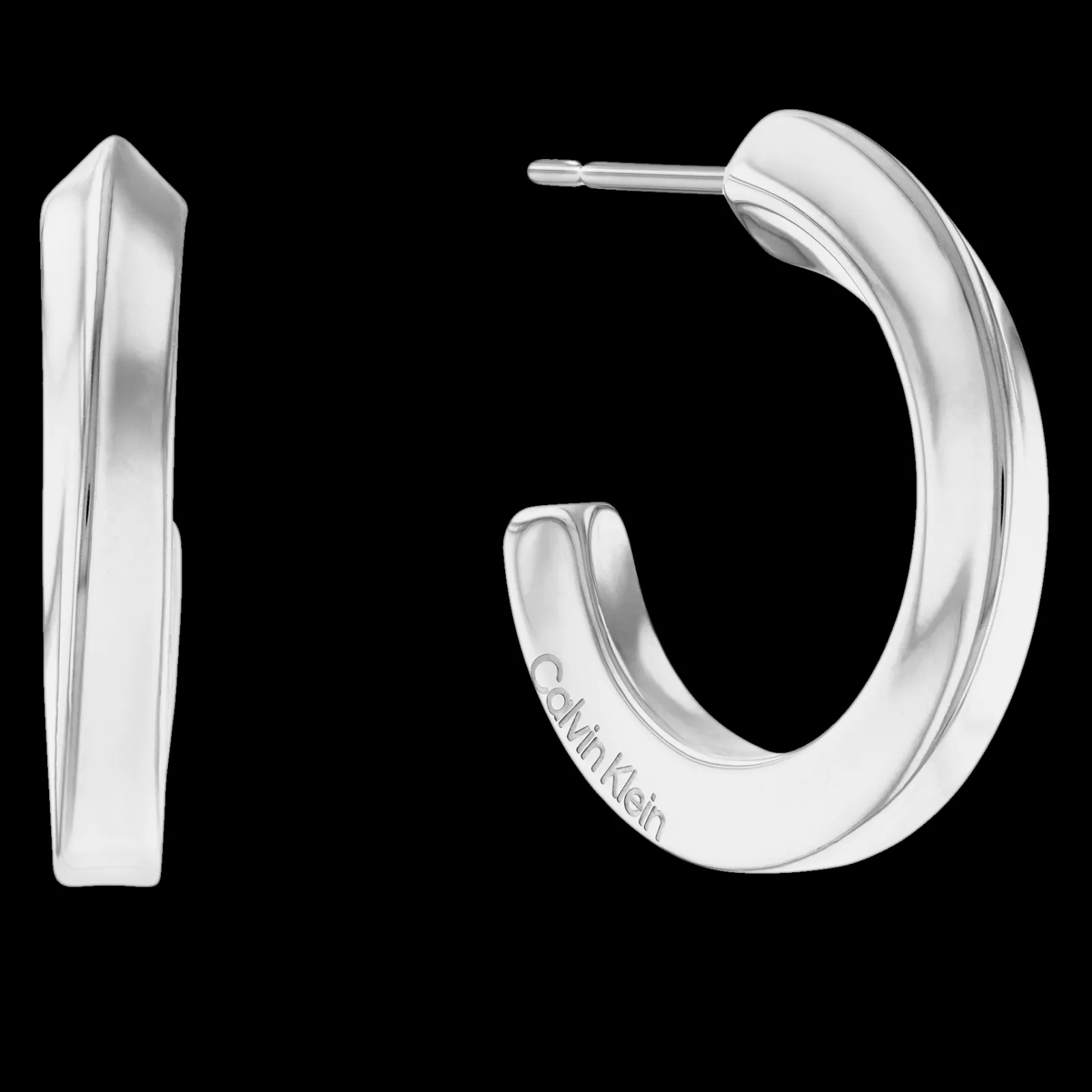 Brincos Argolas Em Aco-Calvin Klein Jewelry Cheap