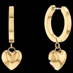 Brincos Dourados Coracao-Tommy Hilfiger Jewelry Clearance