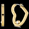 Brincos Dourados Coracao E Cristais-Tommy Hilfiger Jewelry Clearance