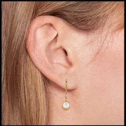 Brincos Dourados E Perolas-Tommy Hilfiger Jewelry Best Sale