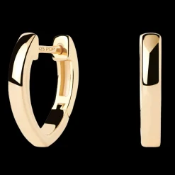 Brincos Duke Hoops Dourados-PDPAOLA Store