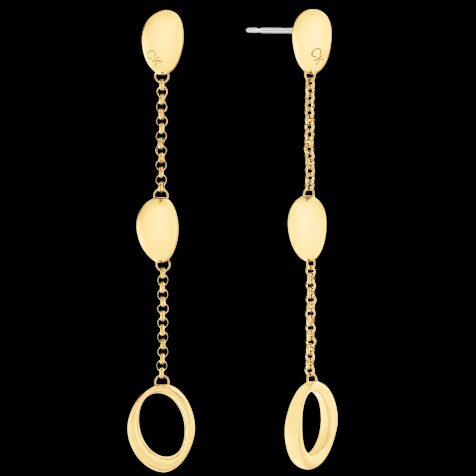 Brincos Em Dourado-Calvin Klein Jewelry Shop