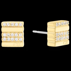 Brincos Em Dourado Com Cristais-Calvin Klein Jewelry Cheap