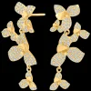 Brincos Louisenor Compridos Dourados-Joanli Nor Flash Sale