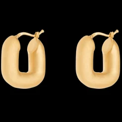 Brincos Magda Huggies Dourados-Cinco Fashion