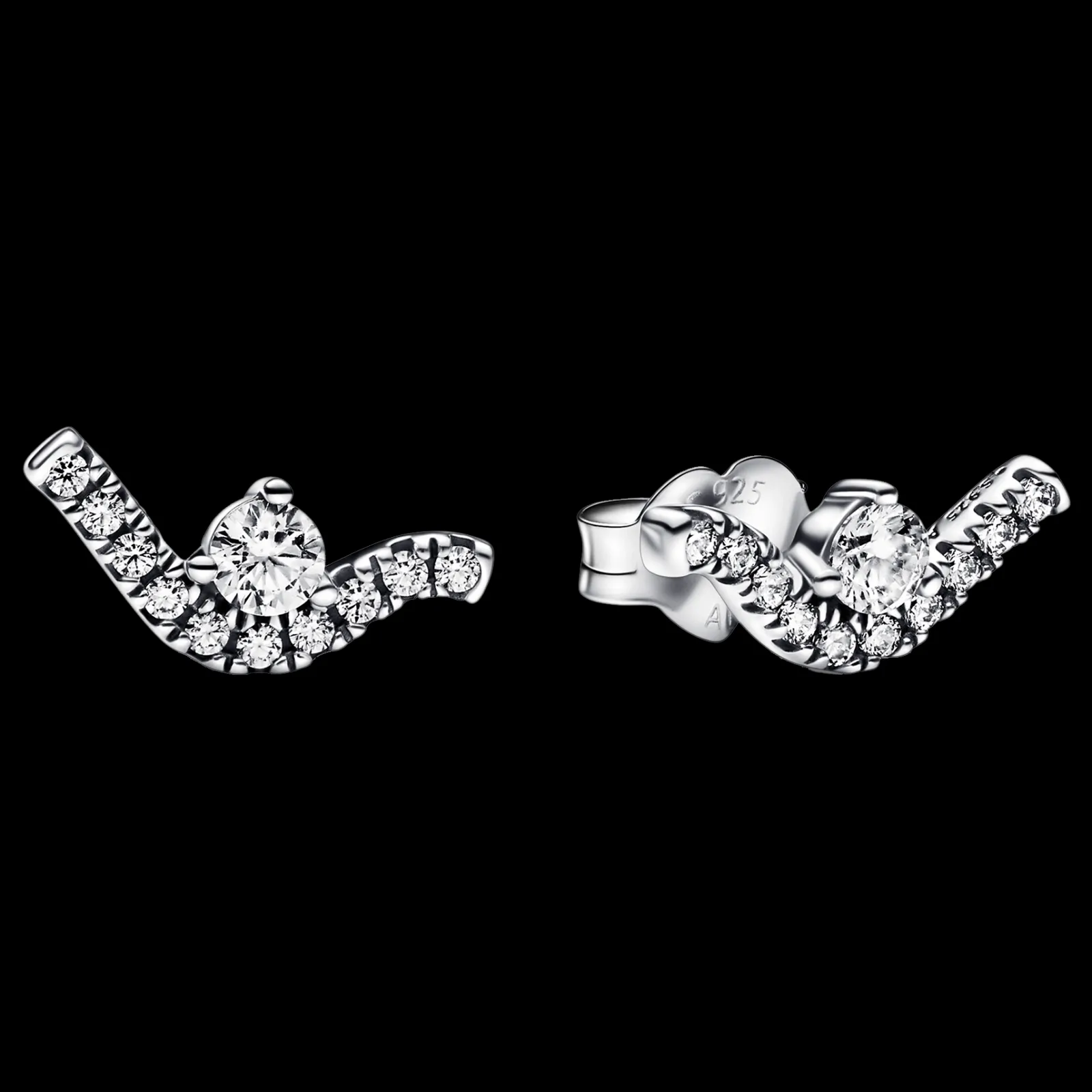 Brincos Onda E Zirconias-Pandora Sale
