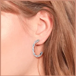 Brincos Prateados-Tommy Hilfiger Jewelry Cheap
