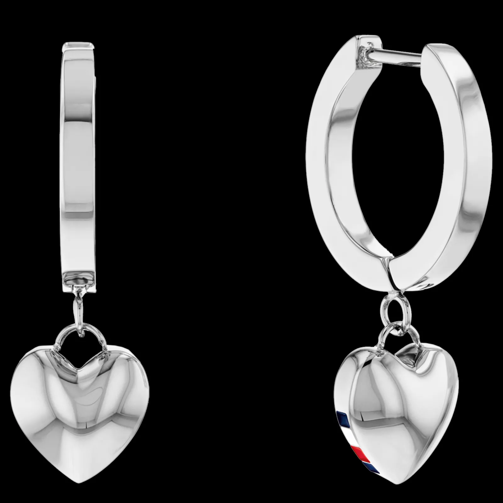 Brincos Prateados Coracao-Tommy Hilfiger Jewelry Online