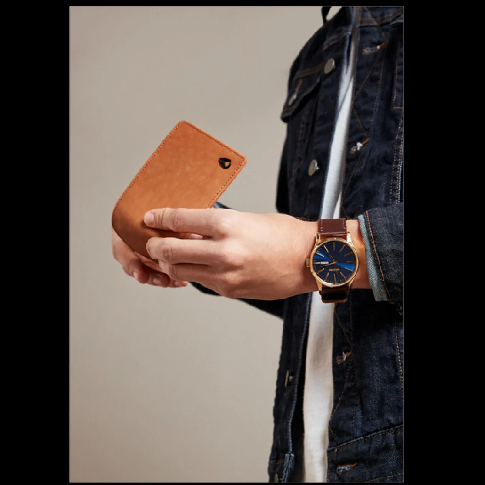 Carteira Pass Leather Coin Saddle-Nixon Discount